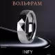 Кольцо из карбида вольфрама INFY R-TG-0103 с треугольными гранями