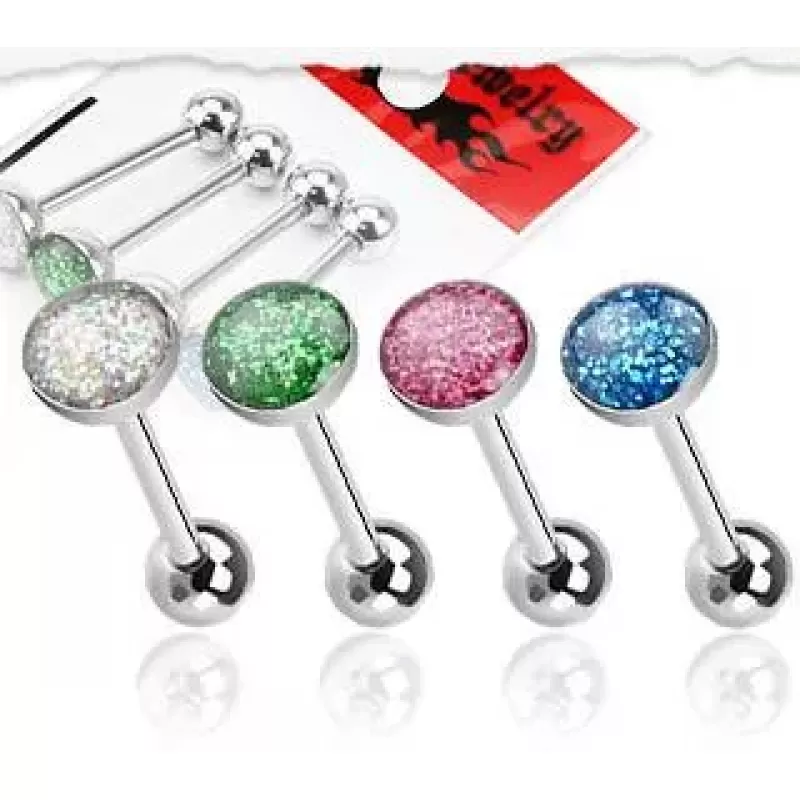 Набор из 4 штанг для пирсинга языка PiercedFish VB-013