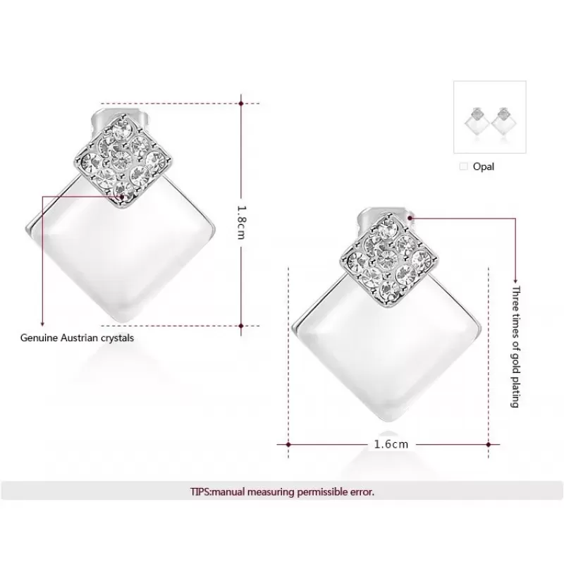 Серьги ROZI RR-49345A перламутровые ромбы