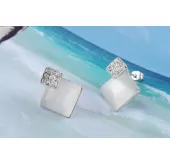 Серьги ROZI RR-49345A перламутровые ромбы