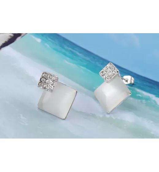 Серьги ROZI RR-49345A перламутровые ромбы