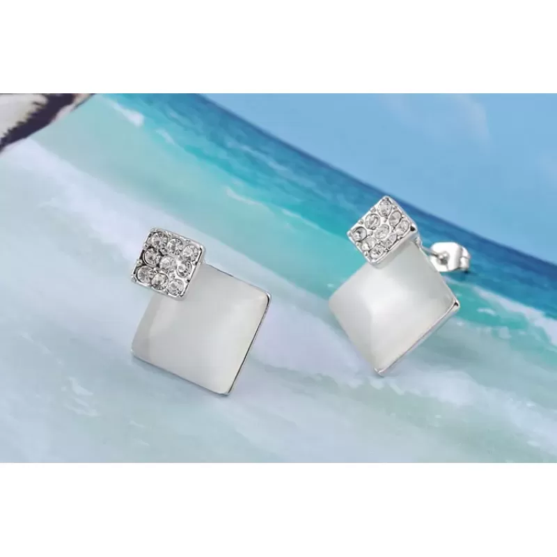 Серьги ROZI RR-49345A перламутровые ромбы