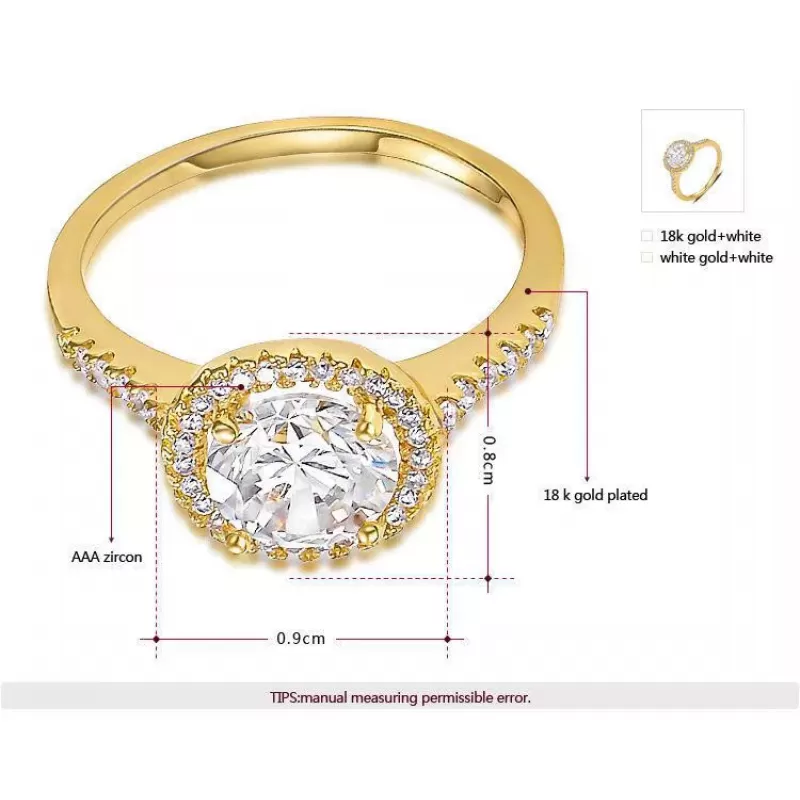 Кольцо ROZI RG-53480A с фианитами