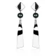 Висячие серьги с черным жемчугом Everiot Select SE-LNS-0002