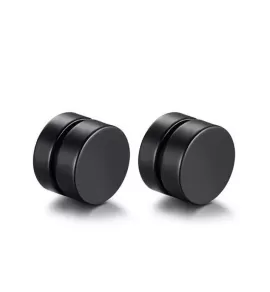 Серьги-клипсы из стали на магните Everiot MG-8 (фейк-плаги)