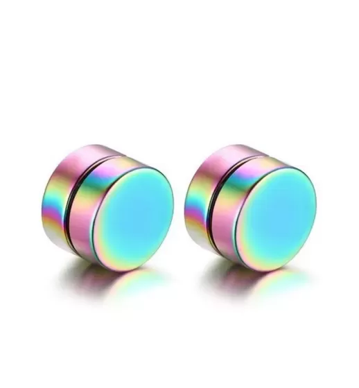 Серьги-клипсы из стали на магните Everiot MG-8 (фейк-плаги)