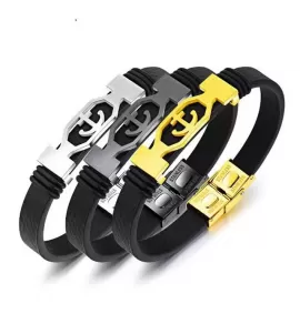 Кожаный браслет мужской Everiot BC-XP-1979 с якорем