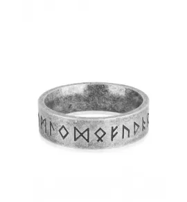 Кольцо из стали TATIC SR-BR-096 с рунами