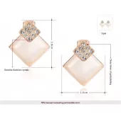 Серьги ROZI RR-49345B перламутровые ромбы