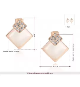 Серьги ROZI RR-49345B перламутровые ромбы