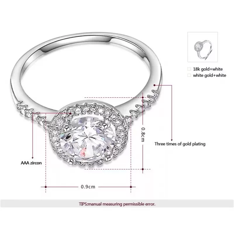 Кольцо ROZI RG-53480B с фианитами