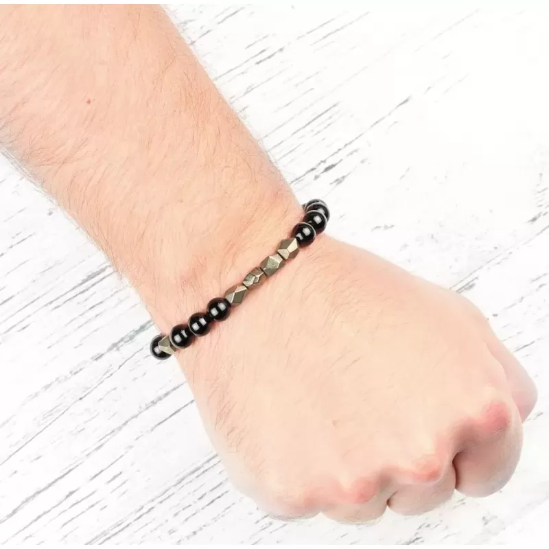 Браслет на резинке Everiot Select LNS-0262 из агата