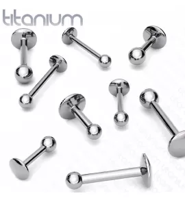 Титановая серьга лабрет для уха (хеликс, трагус, конч пирсинг), губ Pirslab T23L