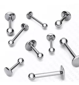 Титановая серьга лабрет для уха (хеликс, трагус, конч пирсинг), губ Pirslab T23L