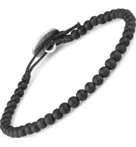 Черный браслет Everiot Select LNS-0234 из натурального агата