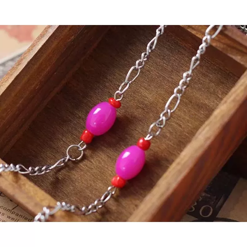 Кулон с цепочкой DS-71487, с ярким рисунком