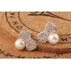 Серьги ROZI RR-62325A бантики с жемчужиной