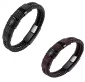 Кожаный плетеный мужской браслет Everiot SP-MJ-15060