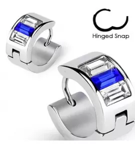 Стальные серьги-кольца TATIC SE2327 с фианитами