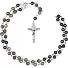 Мужской розарий Everiot Select LNS-3066 из натуральной яшмы и агата