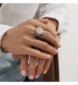 Мужской перстень из стали RSS-7388-ST