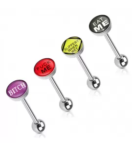 Набор из 4 штанг для пирсинга языка PiercedFish VB-016