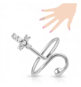 Кольцо на фалангу TATIC R-A017-C с крестиком