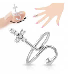 Кольцо на фалангу TATIC R-A017-C с крестиком