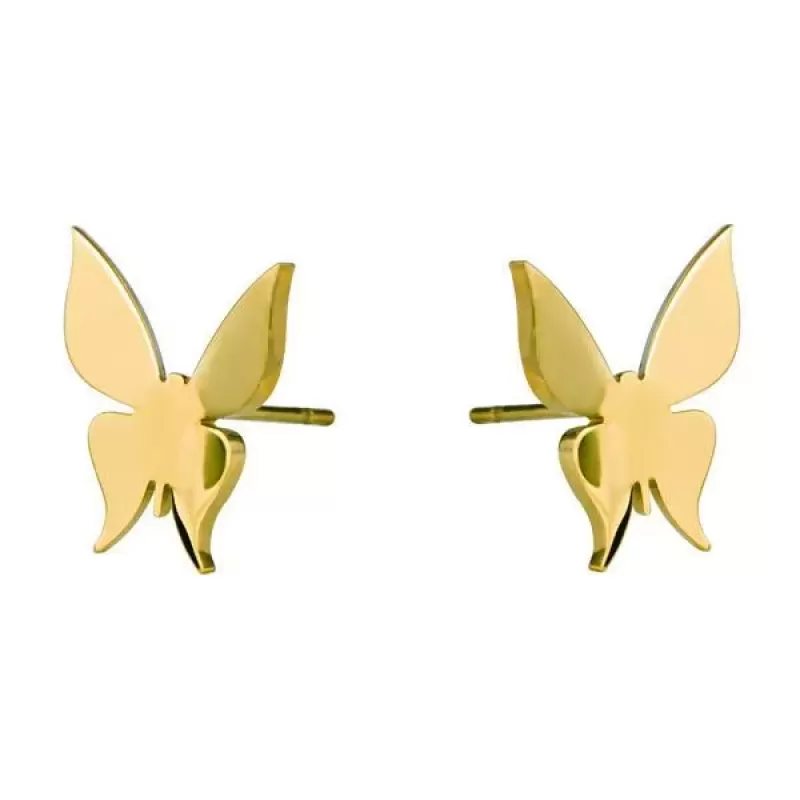 Женские серьги-гвоздики в форме бабочек Everiot AAB-303ESS из стали