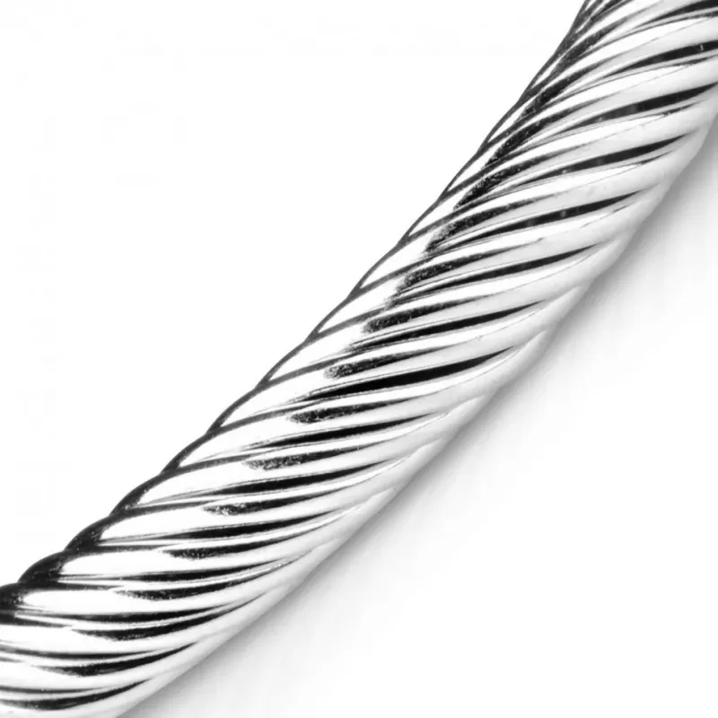 Кожаный жесткий браслет мужской Everiot BC-MJ-1623 с металлической вставкой