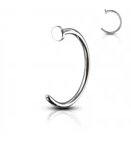 Серьга полукольцо для пирсинга крыла носа PiercedFish NOCP из медицинской стали