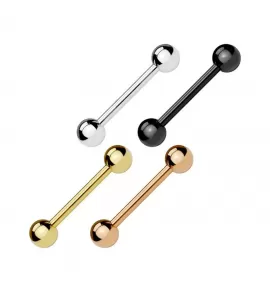 Набор из 4 стальных штанг для пирсинга языка PiercedFish VB-035