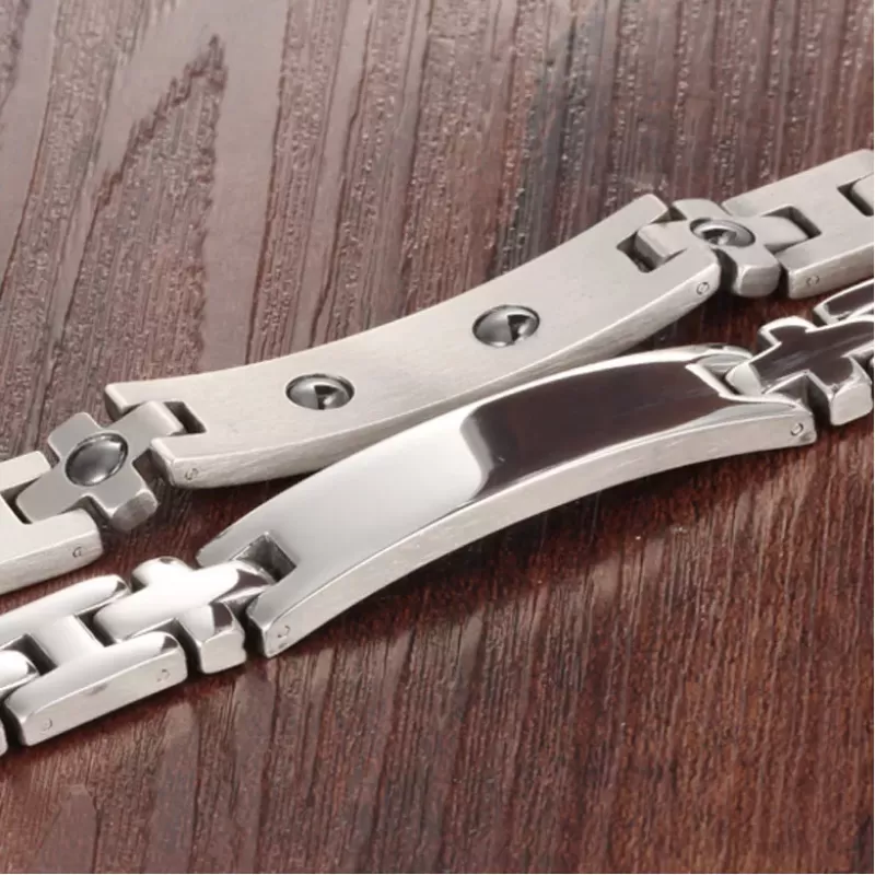 Браслет из стали Everiot SB-XP-15289 с пластиной для гравировки