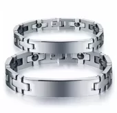 Браслет из стали Everiot SB-XP-15289 с пластиной для гравировки