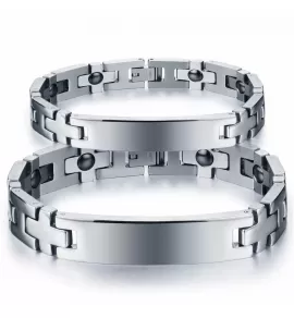 Браслет из стали Everiot SB-XP-15289 с пластиной для гравировки