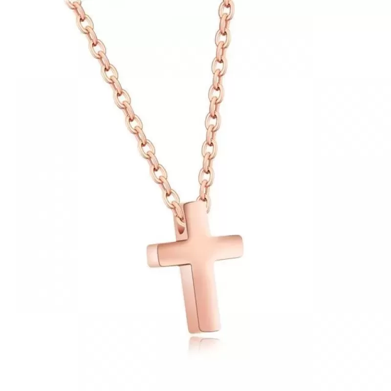 Кулон крестик на тонкой цепочке Everiot SPD-XP-1706 из стали