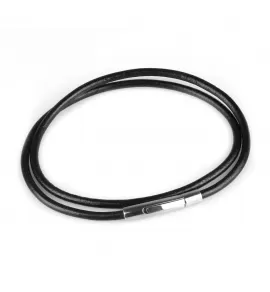 Кожаный шнурок премиум Everiot Select LC-5002 с застежкой из стали