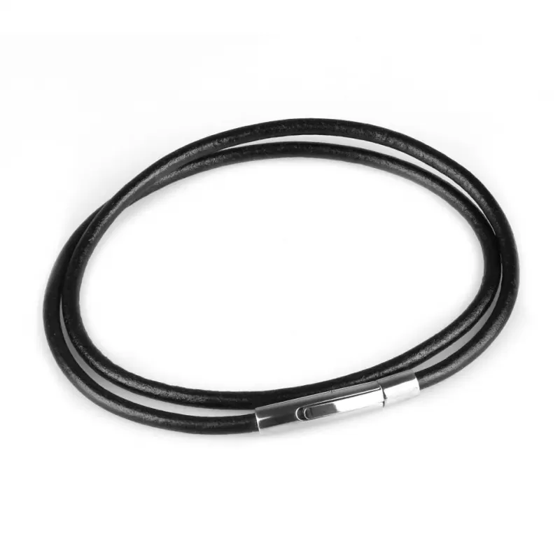 Кожаный шнурок премиум Everiot Select LC-5002 с застежкой из стали