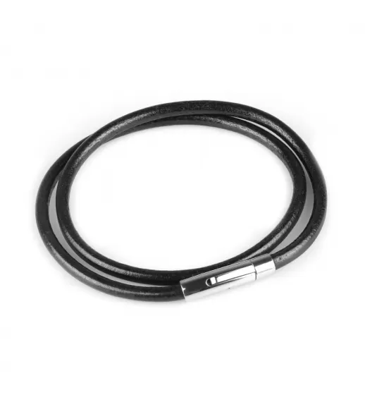 Кожаный шнурок премиум Everiot Select LC-5002 с застежкой из стали