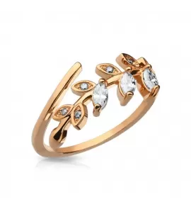 Безразмерное незамкнутое кольцо для пальцев ног/на фалангу TATIC R-A17555-RD в виде веточки