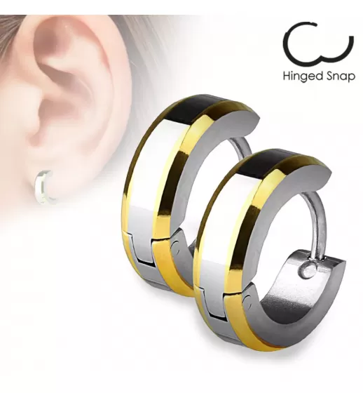 Маленькие серьги-колечки TATIC SSE-010 из стали