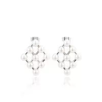 Серьги ROZI RR-72220A ромбовидной формы