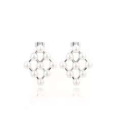 Серьги ROZI RR-72220A ромбовидной формы