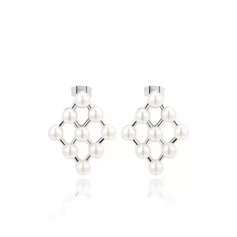 Серьги ROZI RR-72220A ромбовидной формы