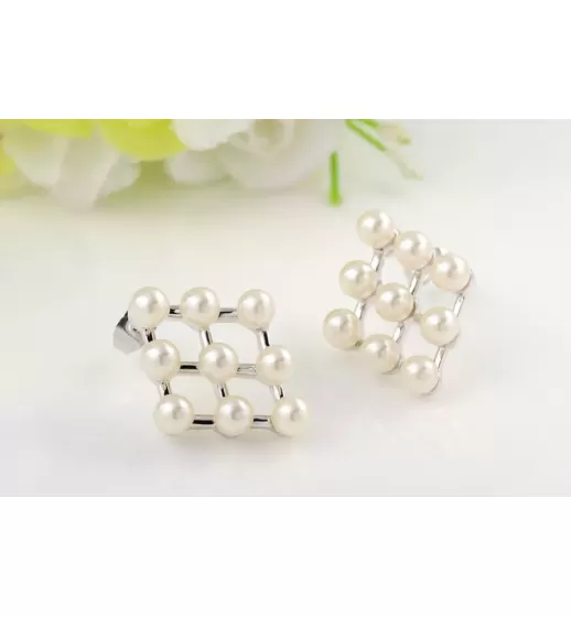 Серьги ROZI RR-72220A ромбовидной формы
