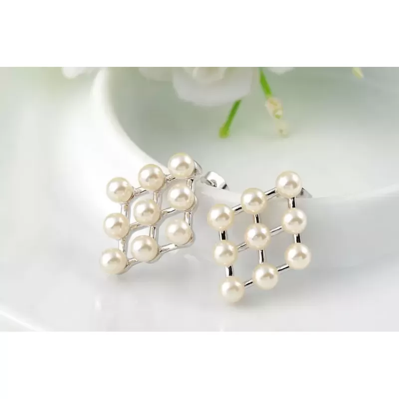 Серьги ROZI RR-72220A ромбовидной формы