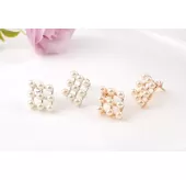 Серьги ROZI RR-72220A ромбовидной формы