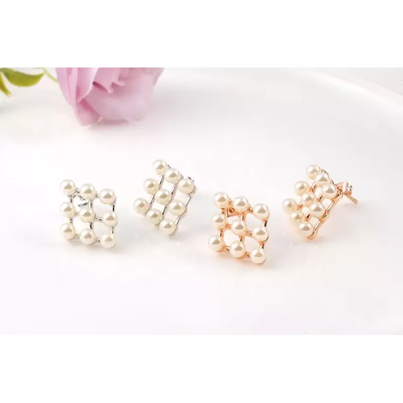 Серьги ROZI RR-72220A ромбовидной формы