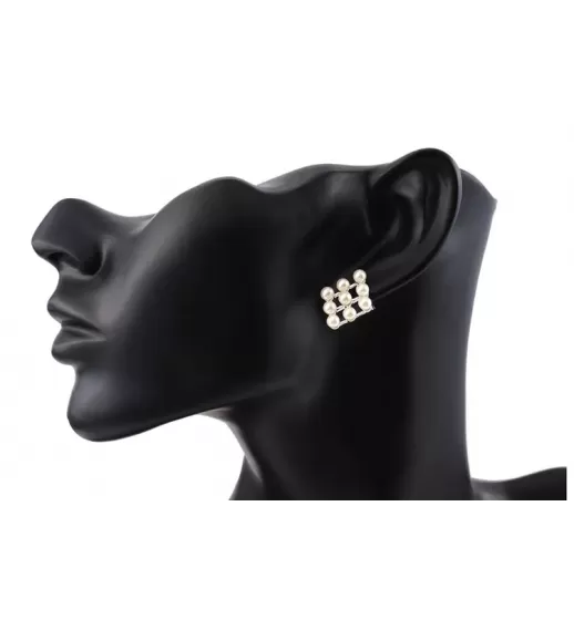 Серьги ROZI RR-72220A ромбовидной формы