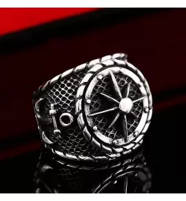 Мужская байкерская печатка из стали Everiot SR-BR-341